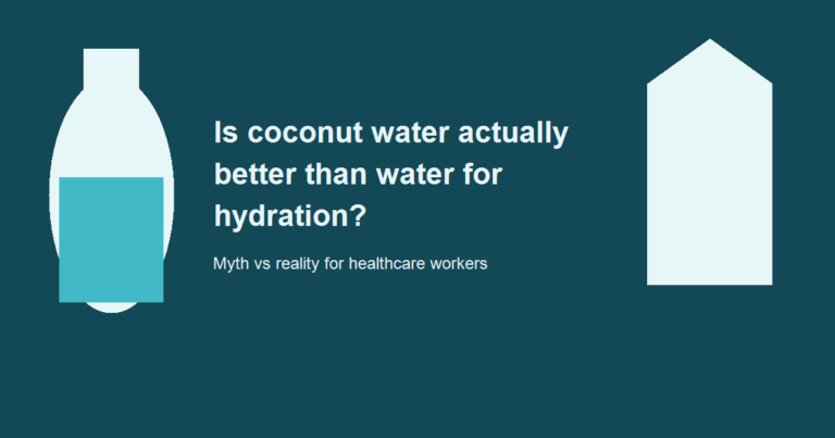 Is coconut water actually better than water for hydration?